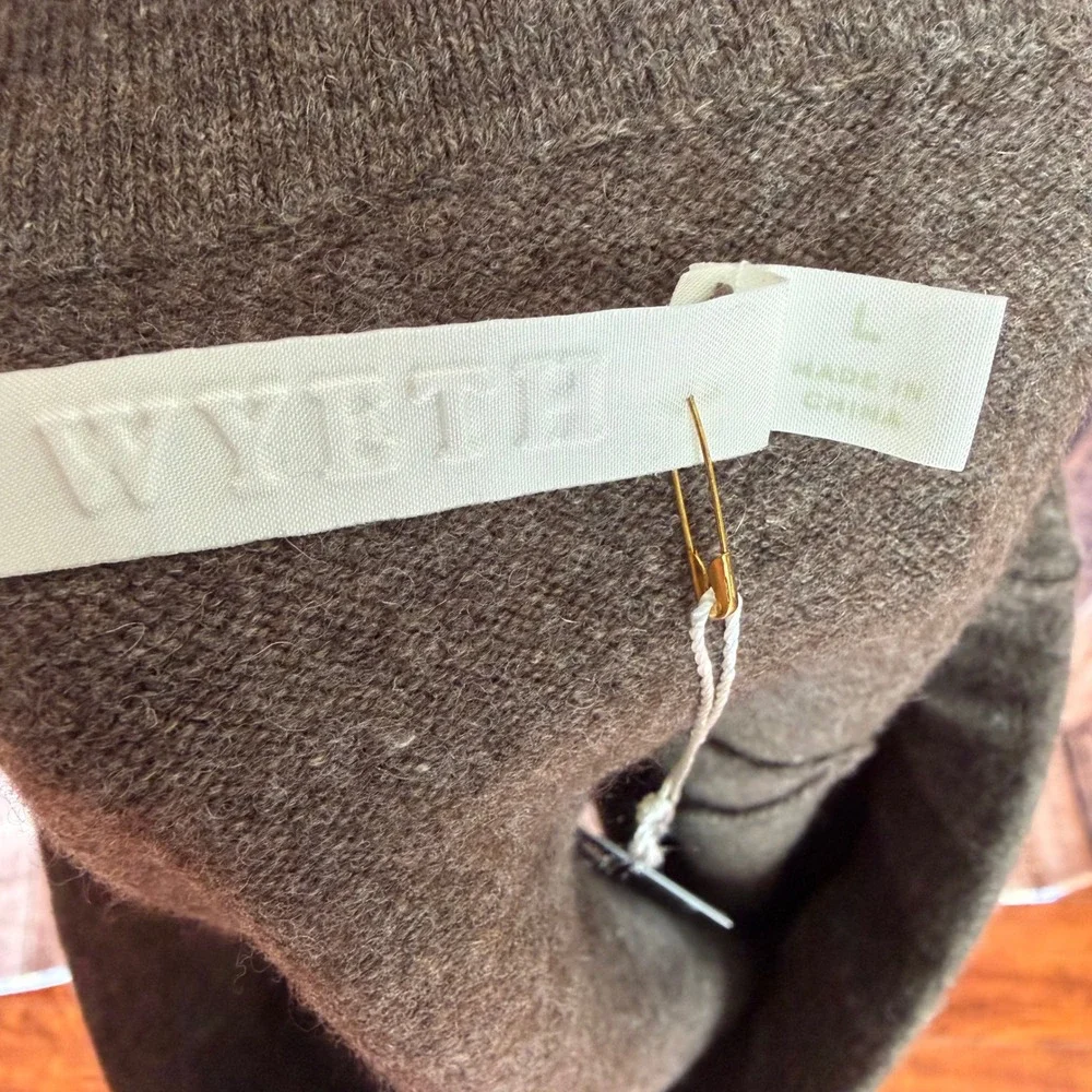 Wyeth‎ Skirt Maren Flare Wool Cashmere Knit Quiet Luxury Minimalist Large NWT